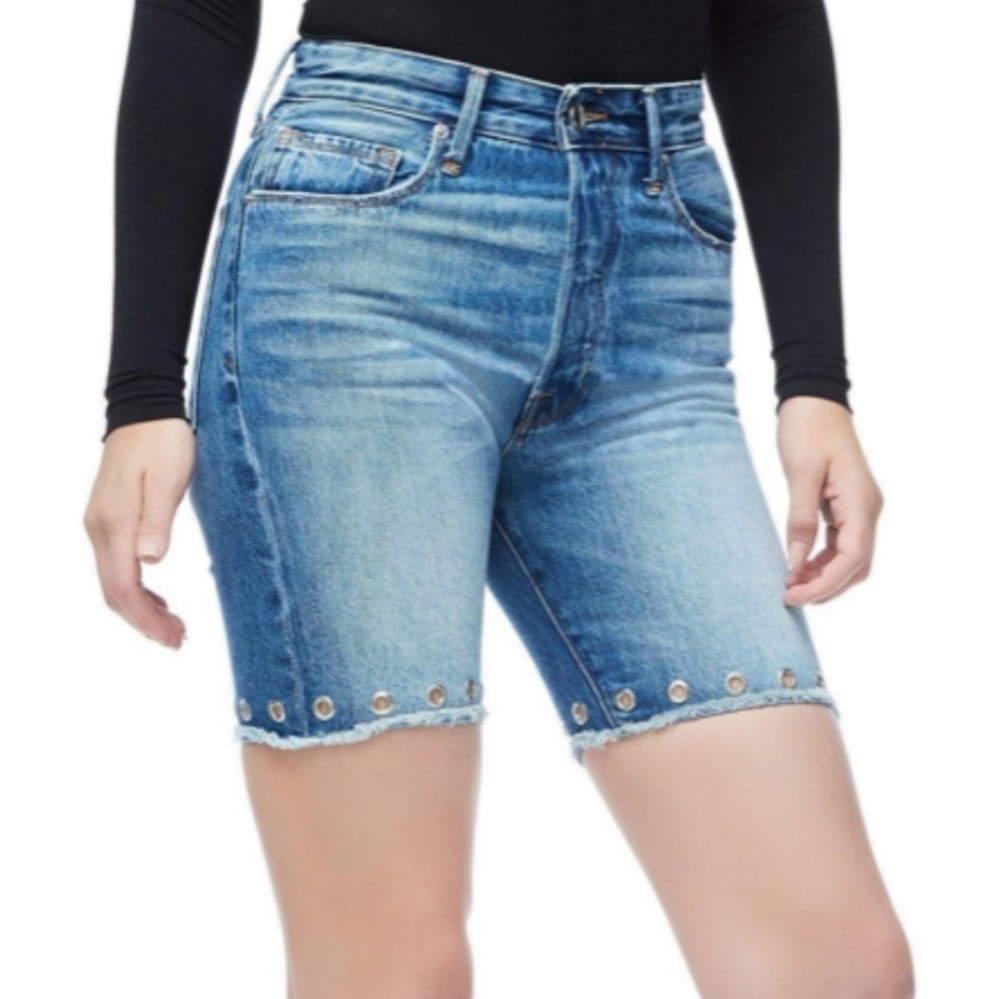 Good American the grommet bermuda shorts 25